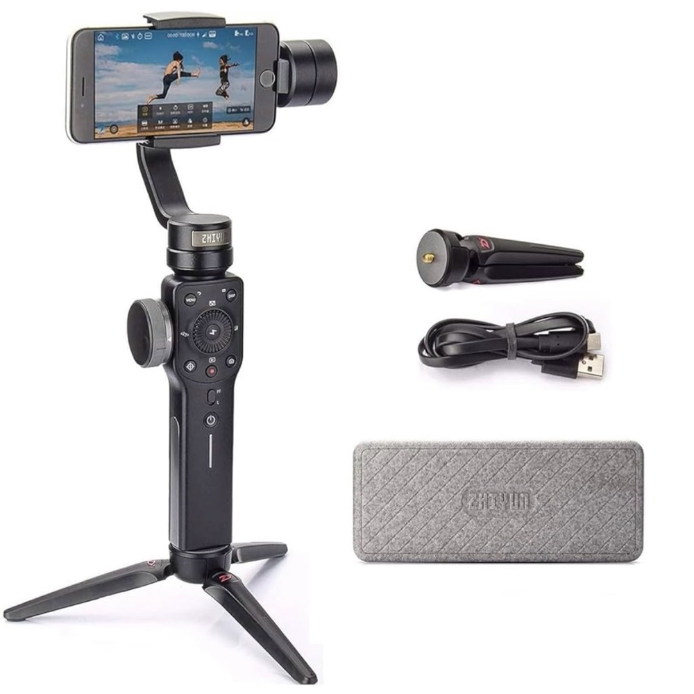 Smooth 4 Black Gimbal Stabilizer for Smartphones
